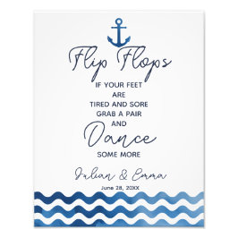 Foto sinal de casamento, chinelos, casamento, náutica m