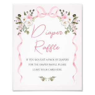 Foto Sinal de Fralda do Arco Rosa Croquette