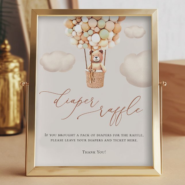 Foto Sinal de Fralda Raffle dos Balões do Urso (Criador carregado)