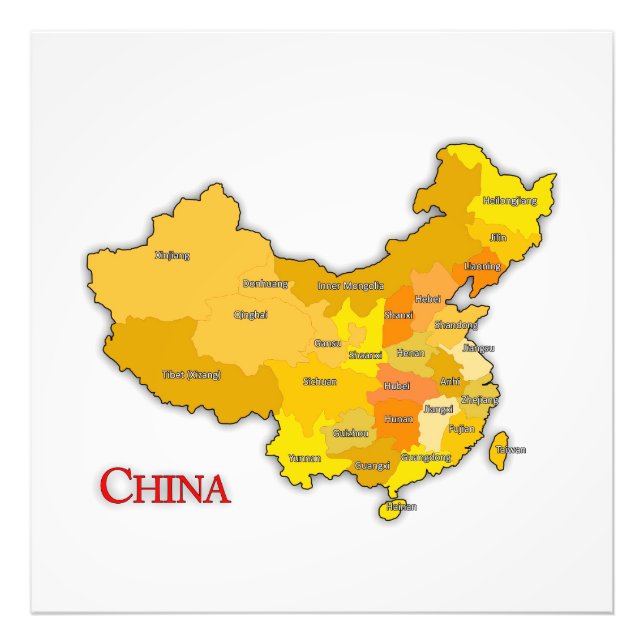 Foto Sinal de mapa da China (Frente)