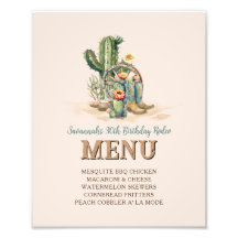 Sinal de Menu de Grupo Rodeado para Cowgirl Rosa P