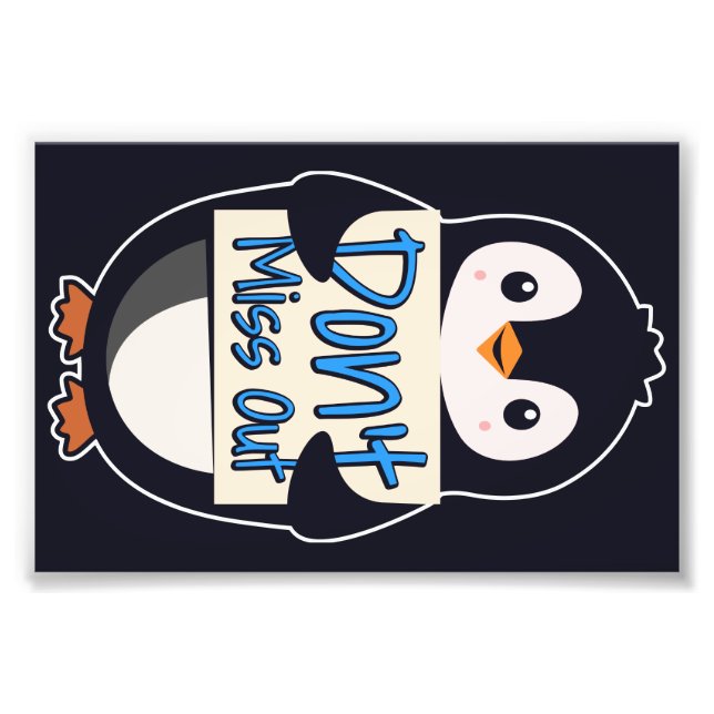 Foto Sinal de Pinguim Não Perca (Frente)