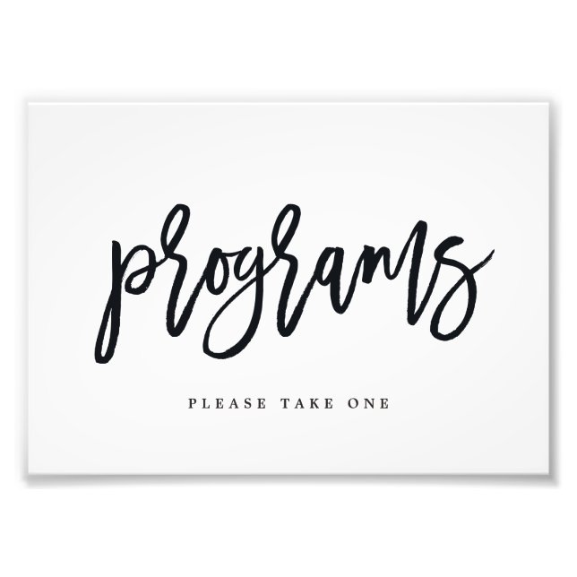 Foto Sinal de Programas de Casamento Escolha seu tamanh (Frente)