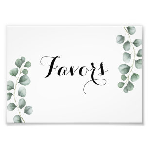 Foto Sinal do favor do eucalipto das hortaliças
