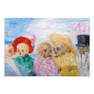 Foto Skeletons em Disguise por James Ensor
