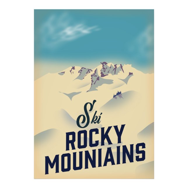 Foto Ski Rocky Mounates EUA (Frente)