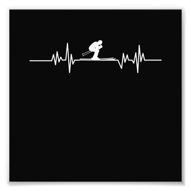 Foto Skier Heartbeat Esqui Snowboard Esportes de invern (Frente)