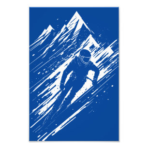 Foto Skier Silhouette Graphic Art
