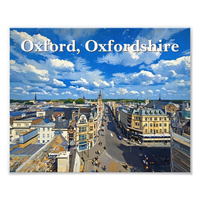 Foto Skyline of Historic Oxford Painting (Frente)