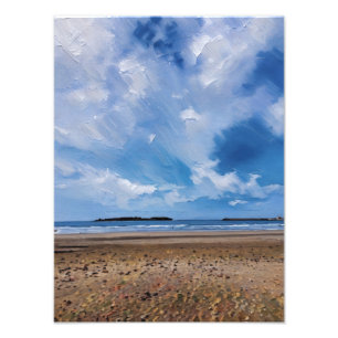 Foto Skyscape Vibrante Sobre Serene Beach