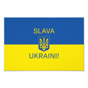 Foto Slava Ucraniano glória da Ucrânia símbolo de pa