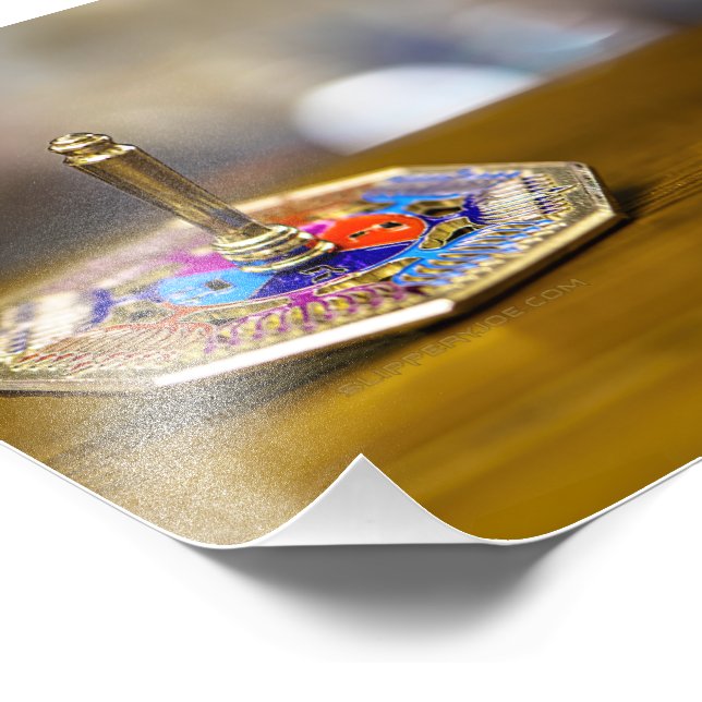 Foto SlipperyJoe Hanukkah dreidel gift octagonal base b (Borda)