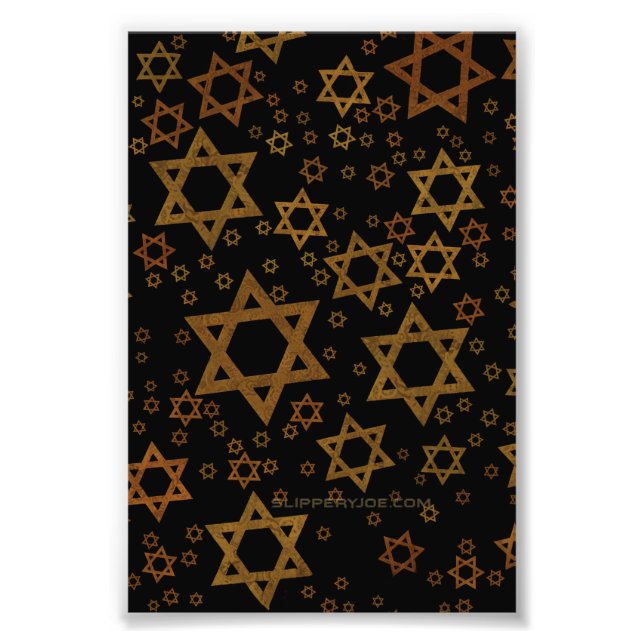 Foto SlipperyJoe's Estrela de David temática de Hanukka (Frente)