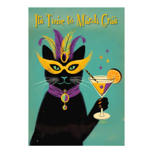 Foto Sofisticados Retro É Hora do Martini de Mardi Gras