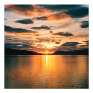 Foto Sol da meia-noite, norte da Noruega