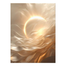 Foto Solar Presence – Luminous Golden Sun Poster