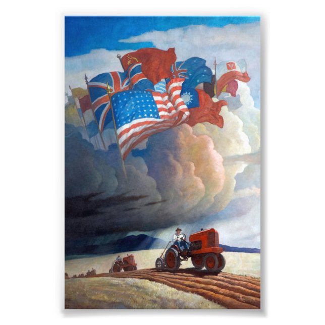 Foto Soldados do Solo por Newell Convers Wyeth (Frente)