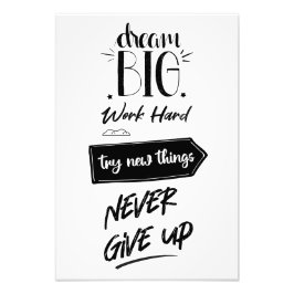 Foto Sonhe grande duro de trabalho tentar coisas novas 