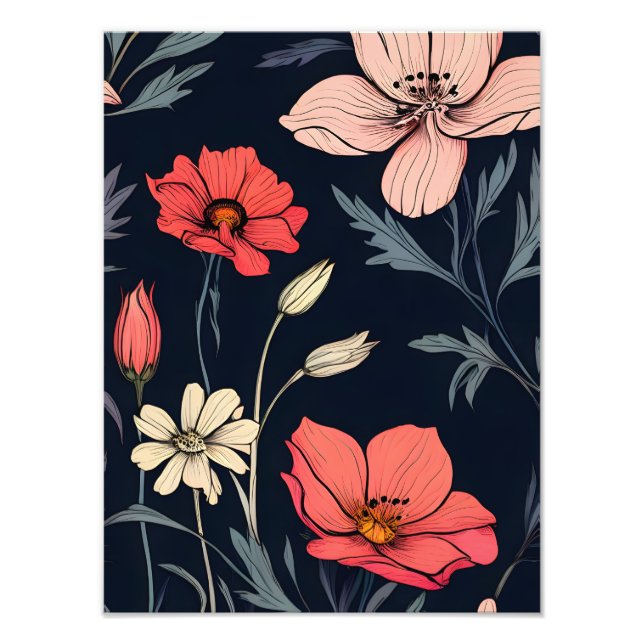 Foto Sonhos Florais Vibrantes (Frente)