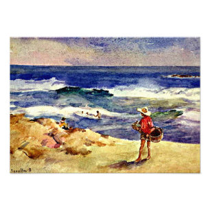 Foto Sorolla - Menino na Areia, arte fina