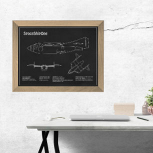 Foto SpaceShipOne - Planos de desenho de plano de avião