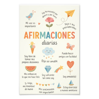 Foto Spanish Affirmations , Therapy Office Decor.School
