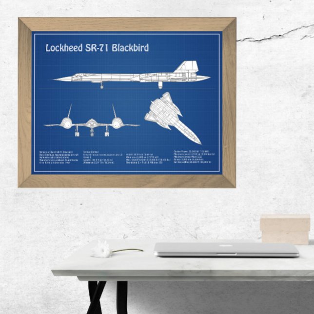 Foto SR-71 Blackbird - Planos de avião Blueprint ABD (Criador carregado)
