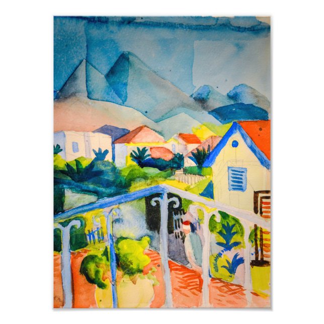 Foto St Germain perto de Tunis | Auguste Macke | (Frente)