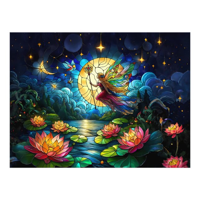 Foto Stained Glass Moonlight Flight Fairy  (Frente)