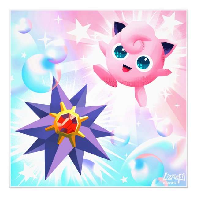 Foto Star and bubble magic art print (Frente)