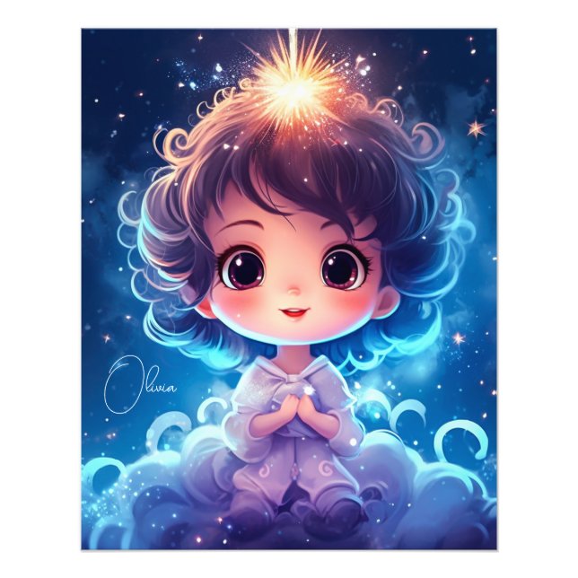 Foto Starry Little Princess Nighttime Girly Personalize (Frente)