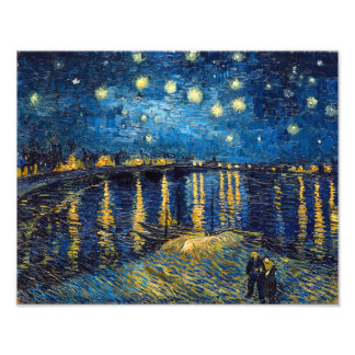 Foto Starry Night no Rhone | Van Gogh |