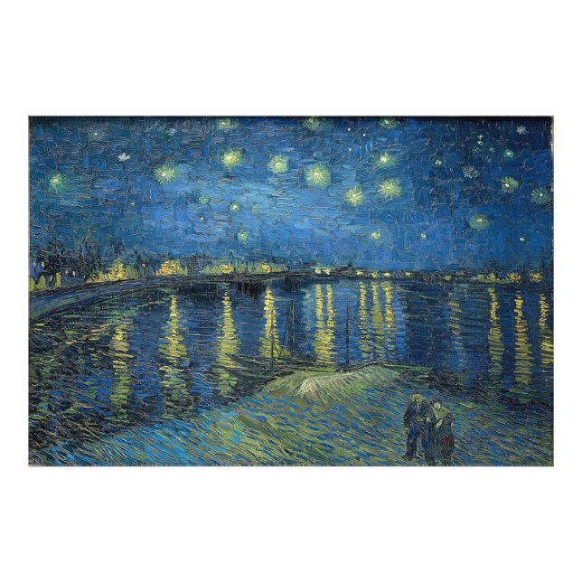 Foto Starry Night Over the Rhone, por Vincent van Gogh (Frente)