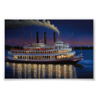 Foto Steamboat No Mississippi, Arte Náutica