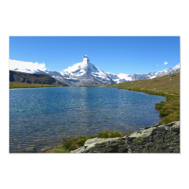 Foto Stellisee, Alpes Valais (Frente)
