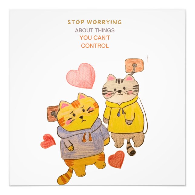 Foto stop worrying about things you can't control  (Frente)