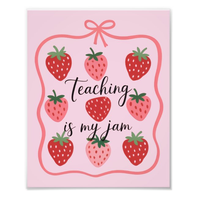Foto Strawberry Lover Teacher Teaching is My Jam  (Frente)