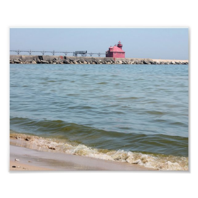 Foto Sturgeon Bay Pier Head Lighthouse Impressão (Frente)