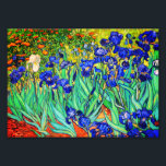 Foto Subidas por Vincent Van Gogh<br><div class="desc">Vincent Van Gogh Irises. Pintado em 1889, é uma das pinturas que criou no Santo Paul-de-Mausole hospício em Santo-Rémy-de-Provence, na França. É uma pintura a óleo. Esta pintura de óleo paisagístico de arte retrata um campo de plantas de flores de íris. Vincent Van Gogh era um artista famoso. Ele era...</div>
