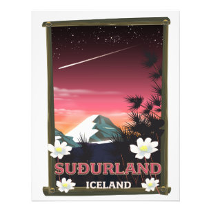 Foto Suðurland poster de viagens da Islândia