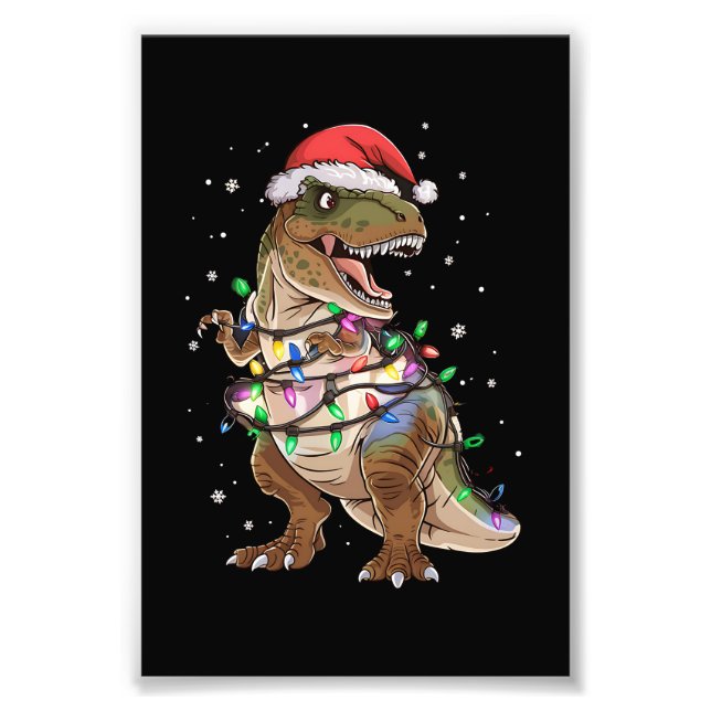 Foto Suéter De Natal Dinossauro T-rex Árvore De Natal D (Frente)