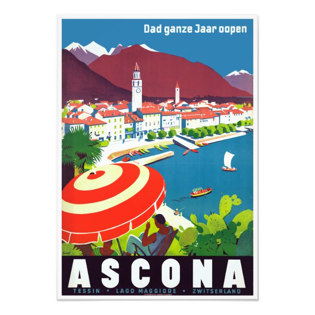 Foto Suiça Vintage Ascona (Frente)