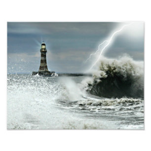 Foto Sunderland - cais & farol de Roker