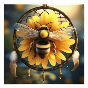 Foto Sunflower Bee Dreamcatcher,
