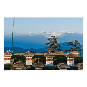 Foto Sunset on Dochula Pass - Butão, Himalaya