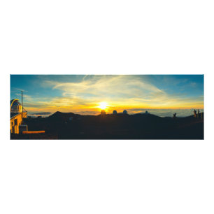 Foto Sunset sobre as nuvens