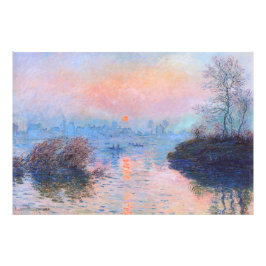 Foto Sunset sobre o Seine Claude Monet