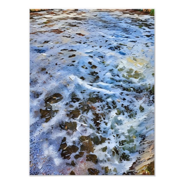 Foto Superfície Fluvial Tranquila com Abstração Artísti (Frente)