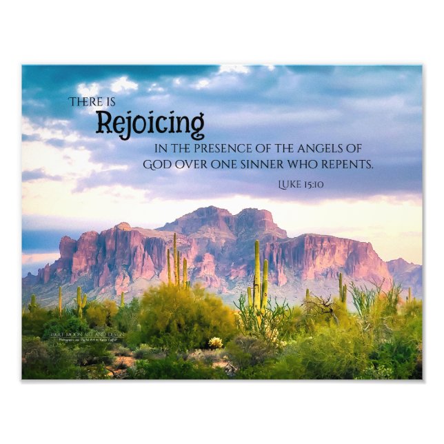 Foto Superstição Montanhas Arizona Desert Soft Purple (Frente)