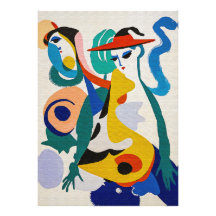 Surrealismo Contemporâneo Colorido Geométrico Arte